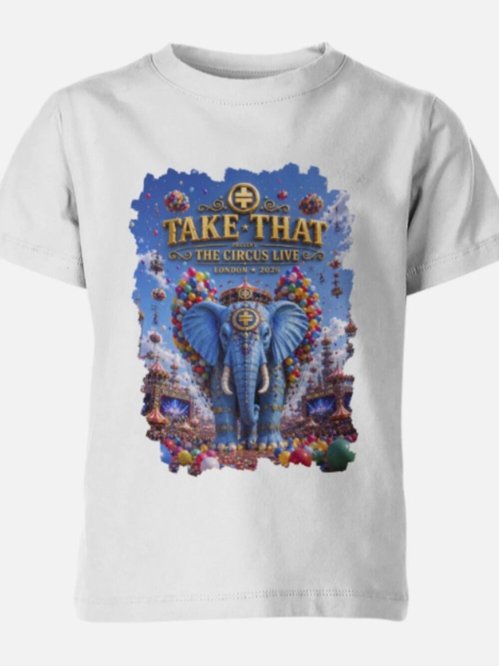 Take That The Circus Live London 2026 Elephant Tour Graphic T Shirt